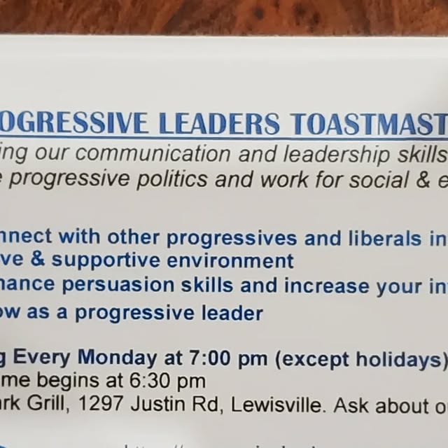 Progressive Toastmasters — March 17, 2025, photo 1 of 1