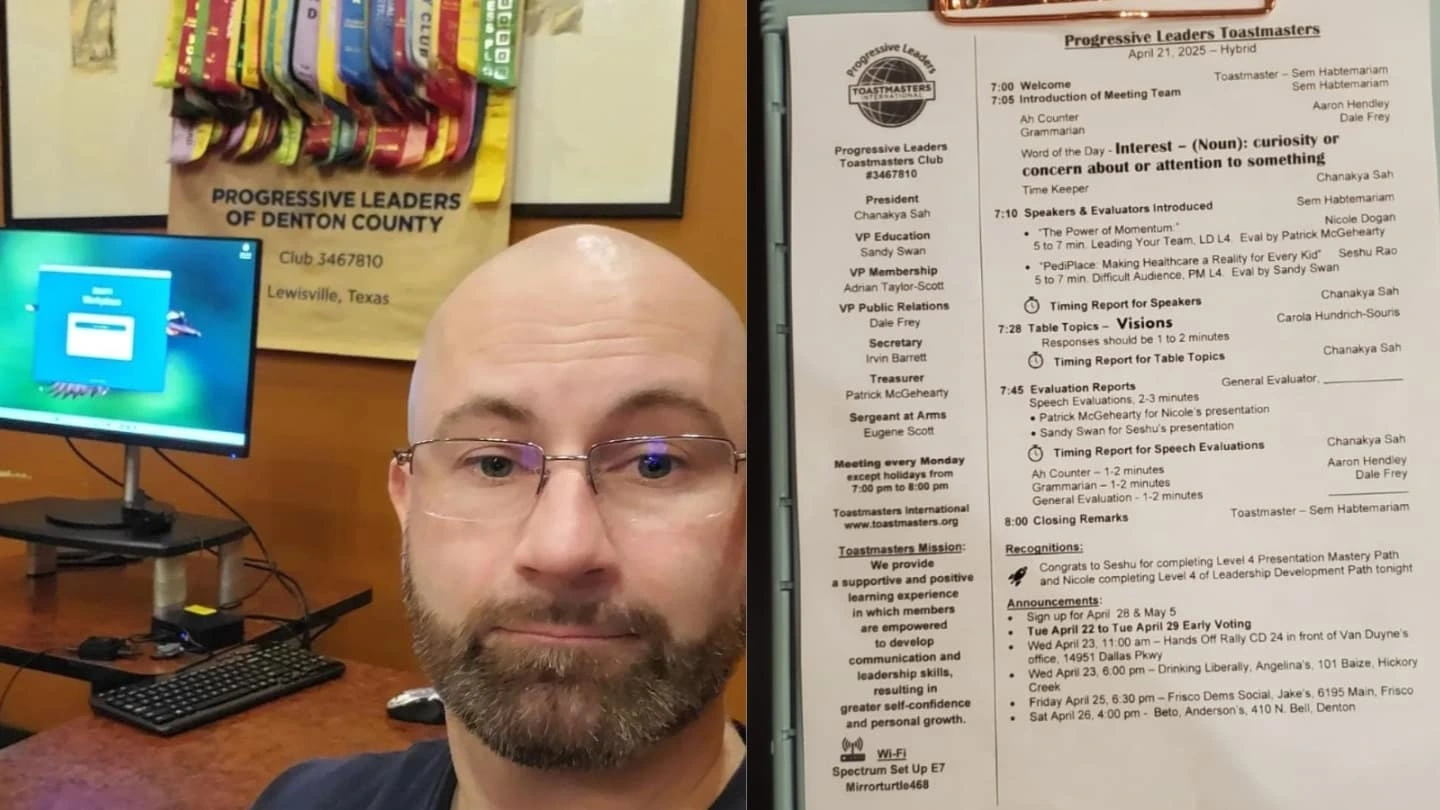 Progressive Toastmasters — May 5, 2025, photo 1 of 2